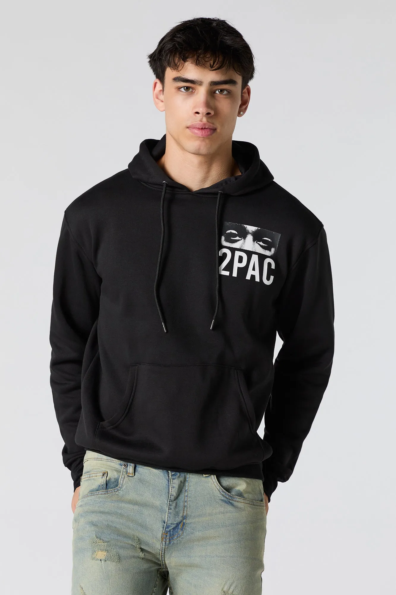 2Pac Graphic Fleece Hoodie