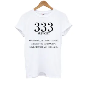 333 - Angel Numbers Kids T-Shirt