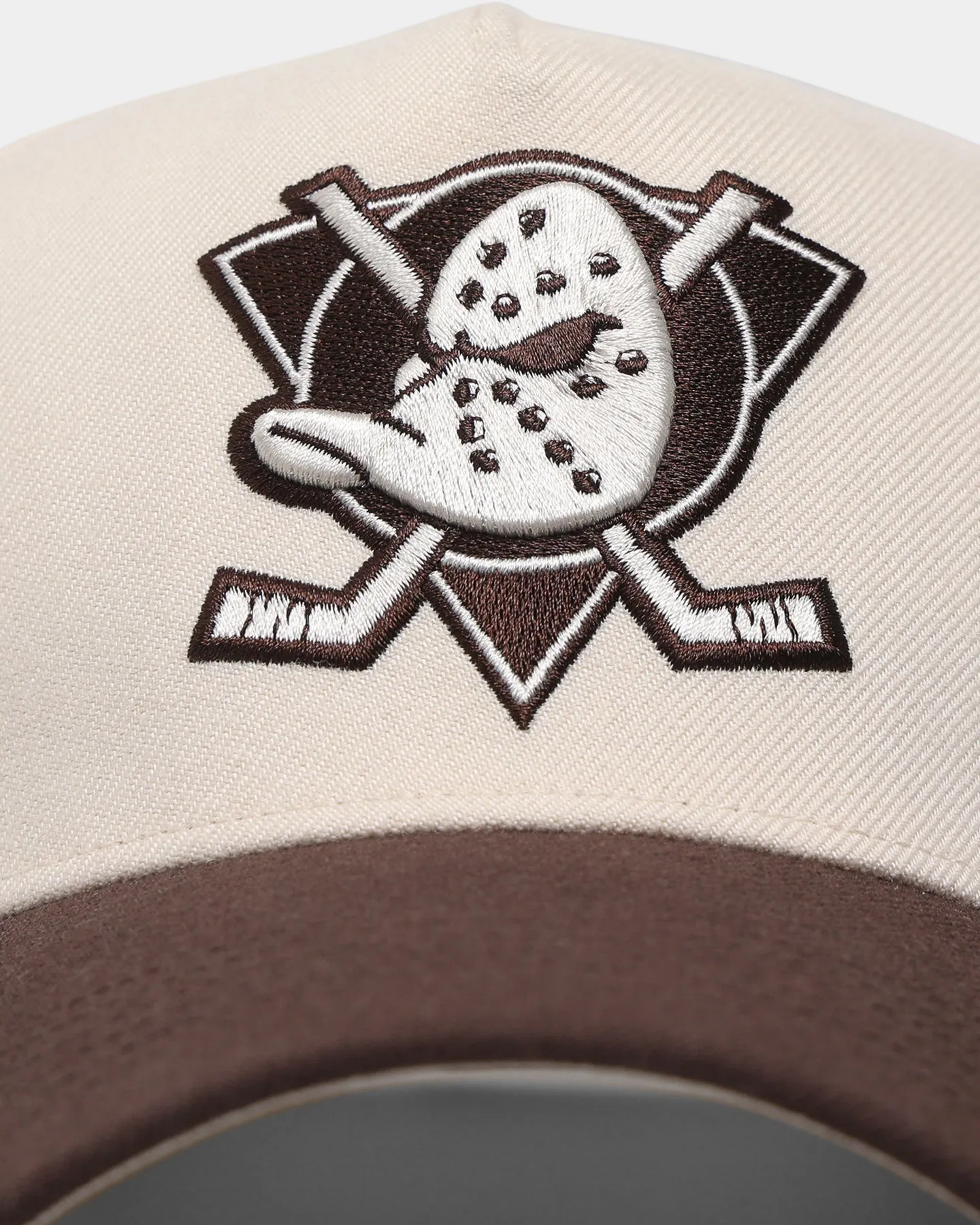 47 Brand Anaheim Ducks 'Cookies & Cream' Replica MVP DT Snapback Natural/Brown