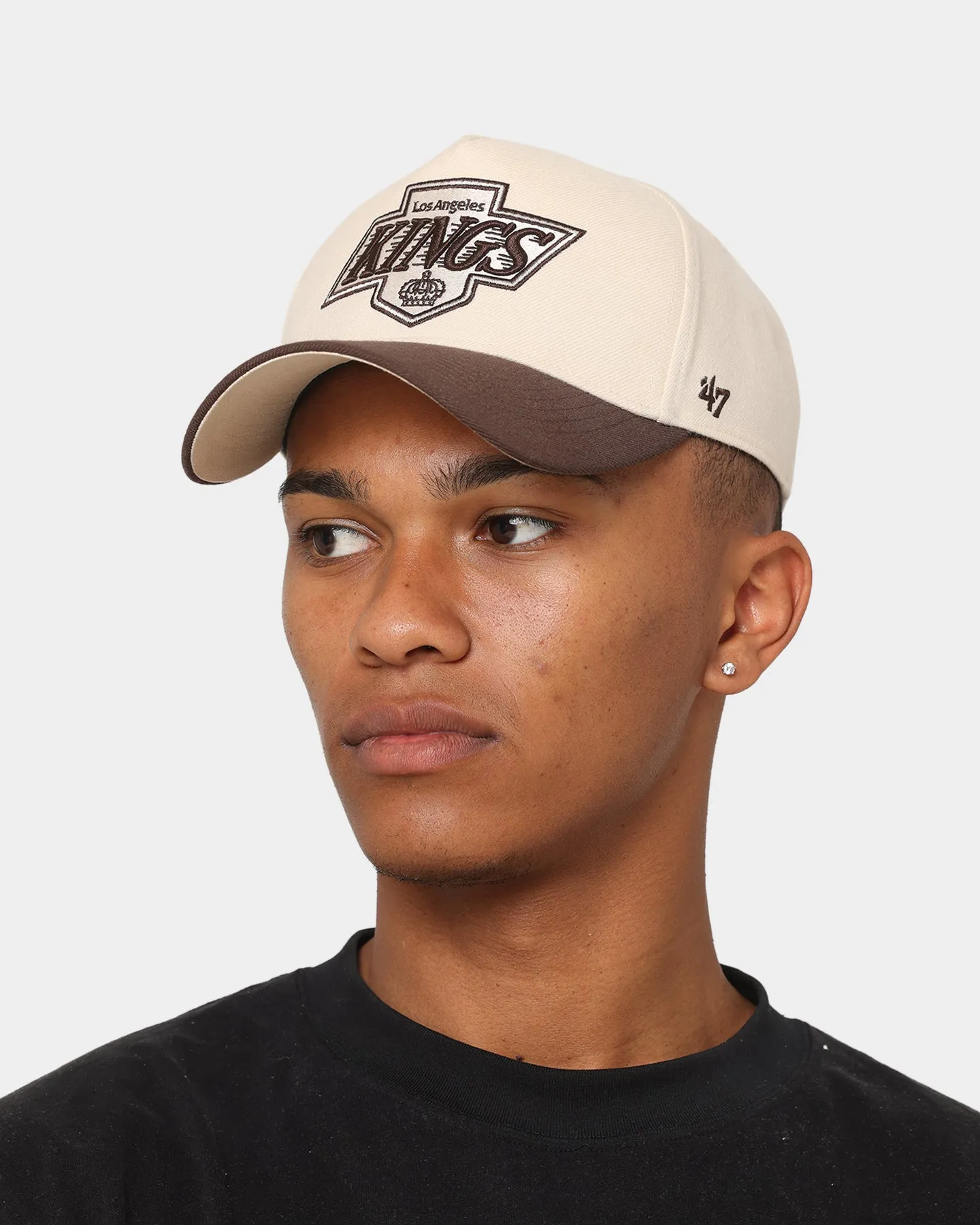 47 Brand Los Angeles Kings 'Chocolate Mocha' Replica MVP DT Snapback Natural/Brown