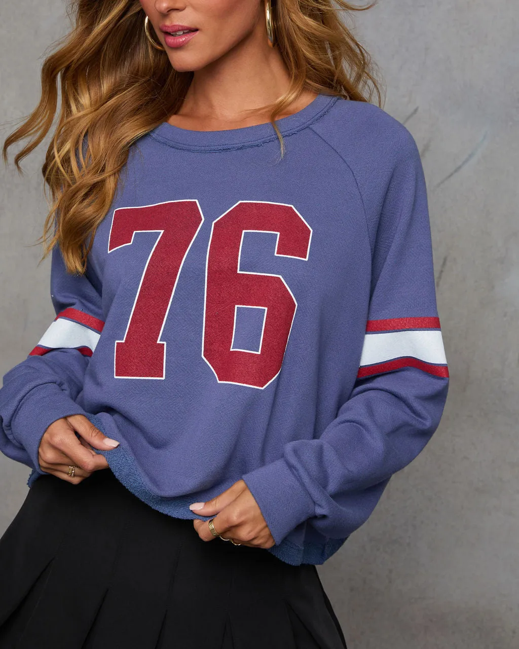 76 Jersey Long Sleeve Graphic Sweatshirt