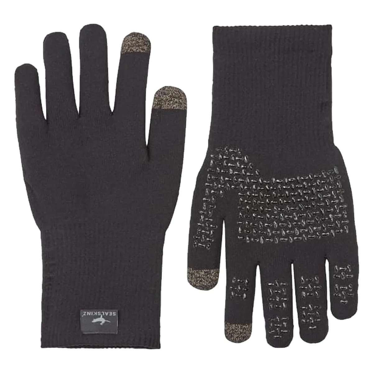 Anmer Waterproof All Weather Ultra Grip Knitted Glove - Black