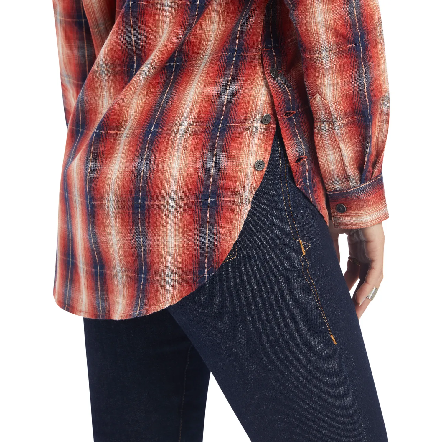 Ariat Womens REAL Billie Rae LS Shirt - Citrus Grove Plaid