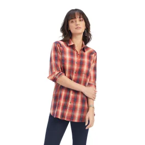 Ariat Womens REAL Billie Rae LS Shirt - Citrus Grove Plaid