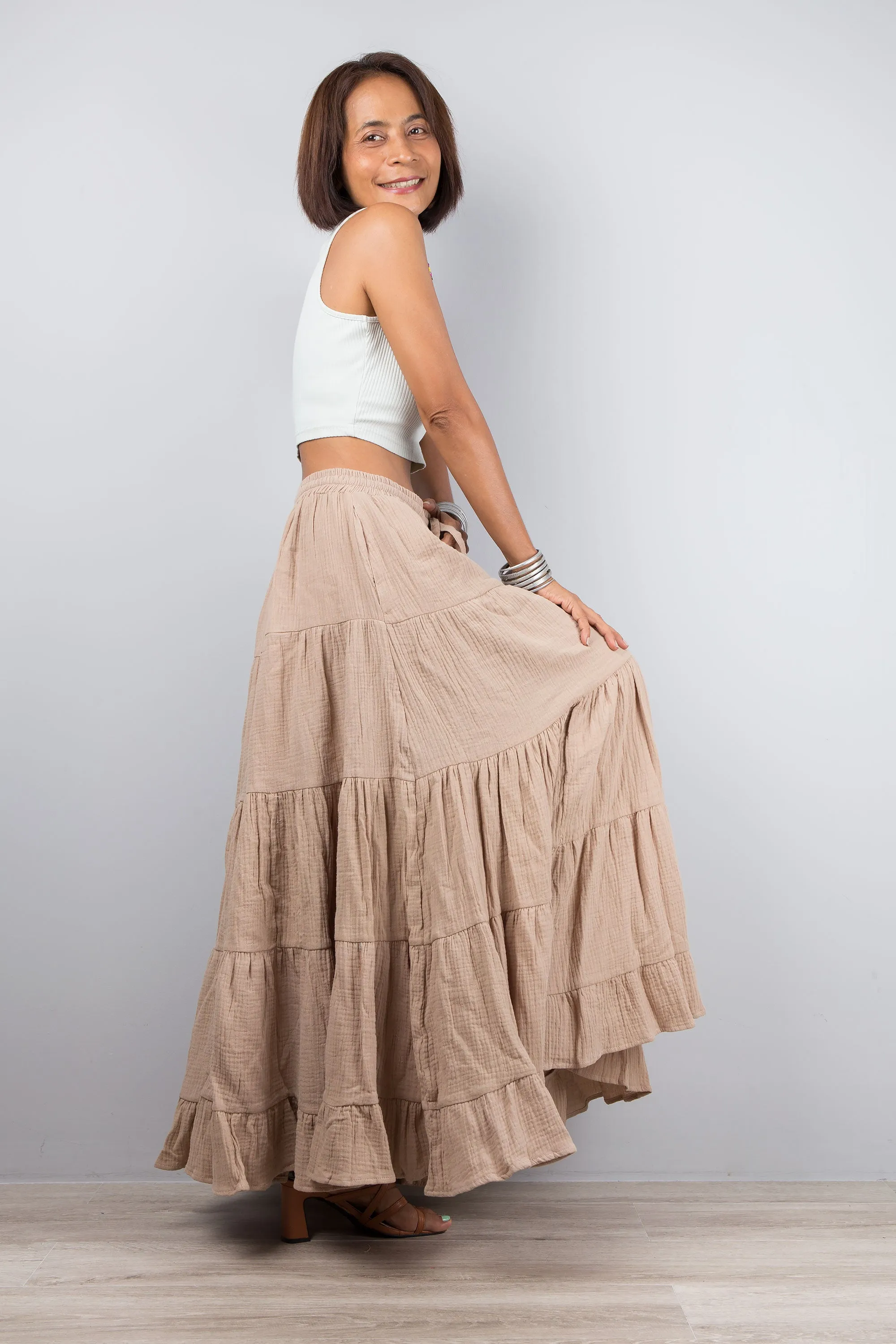 Beige skirt