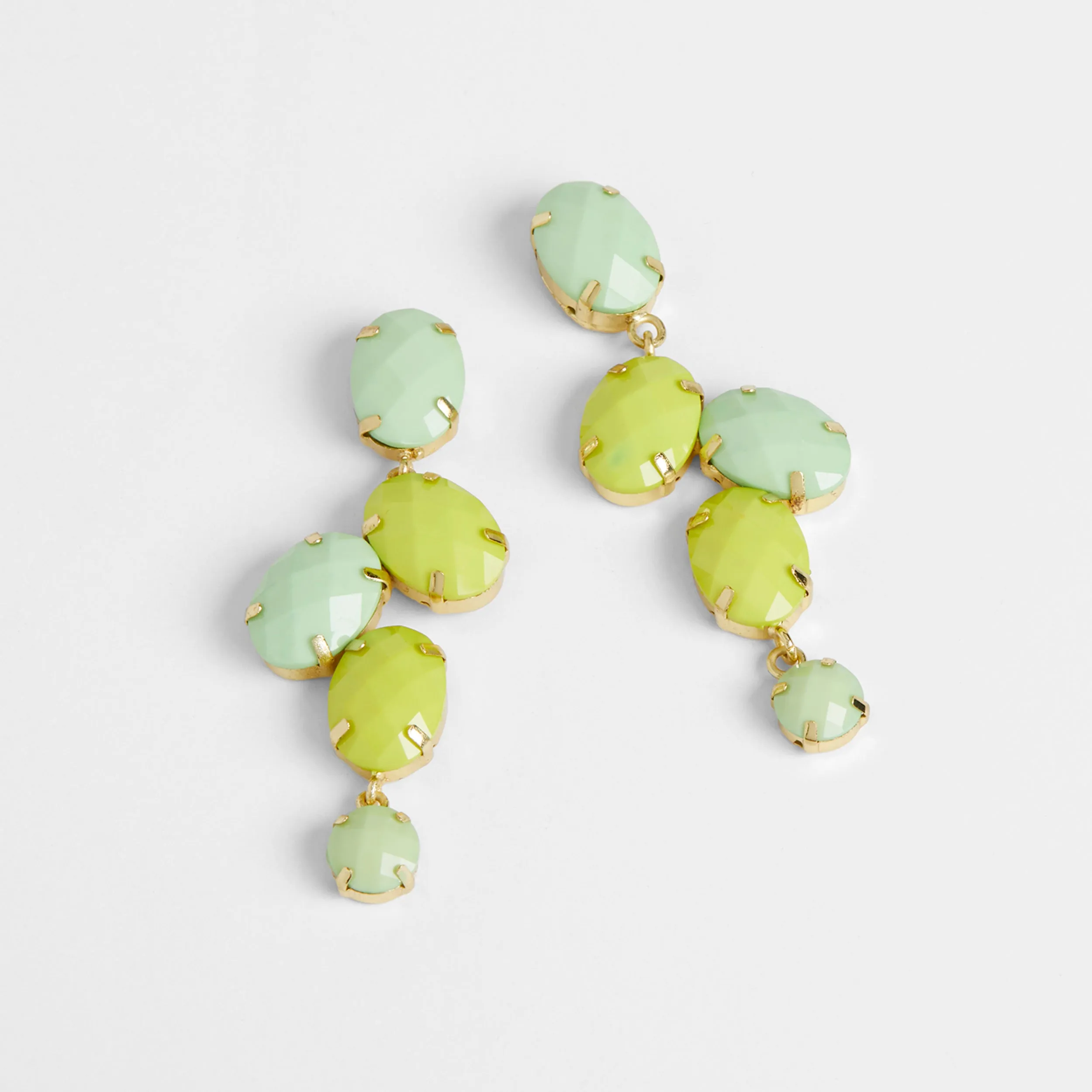 Bella Earrings - Green - Final Sale