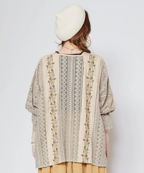 Bohemian Resort Embroidered Top