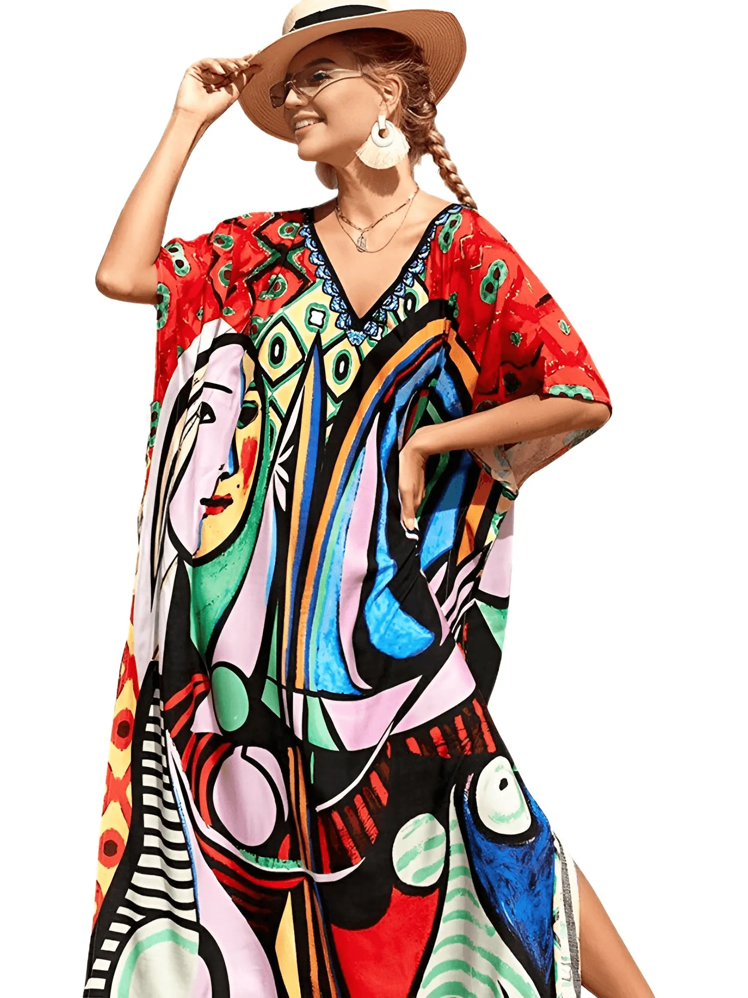 Bohemian V-Neck Batwing Sleeve Caftan For Women - 39 Styles!