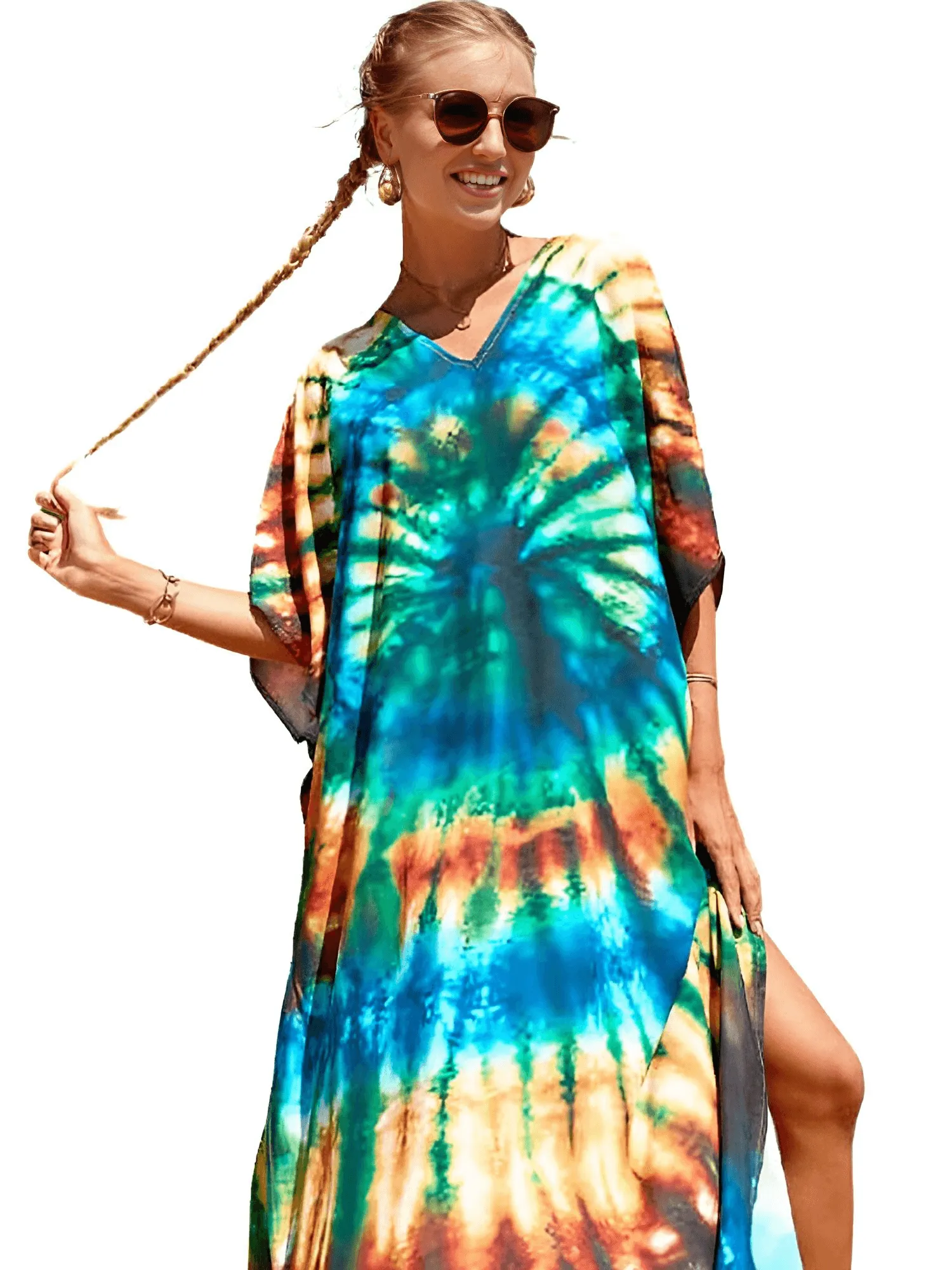 Bohemian V-Neck Batwing Sleeve Caftan For Women - 39 Styles!