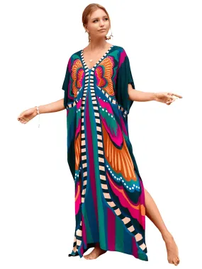 Bohemian V-Neck Batwing Sleeve Caftan For Women - 39 Styles!