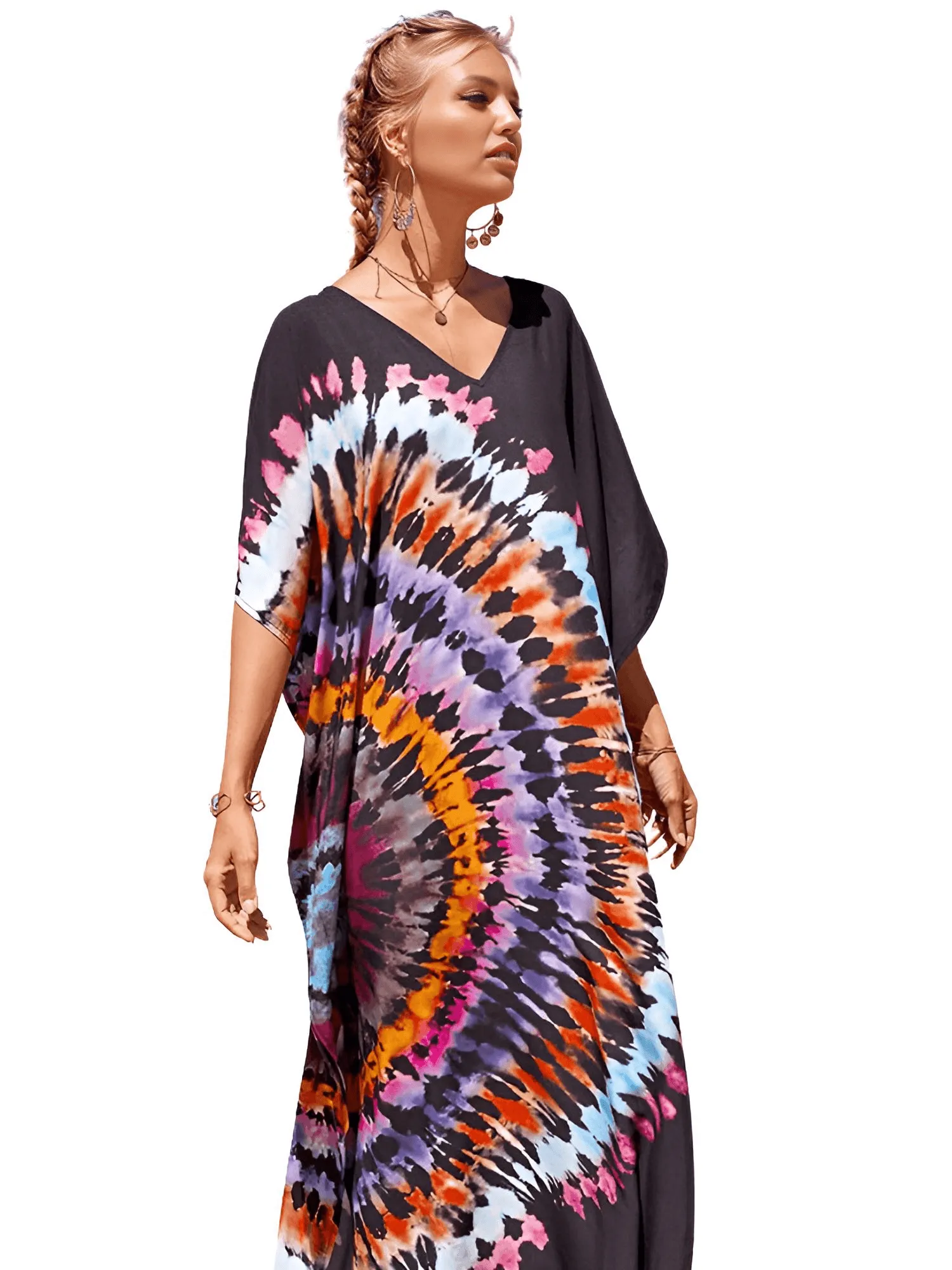 Bohemian V-Neck Batwing Sleeve Caftan For Women - 39 Styles!