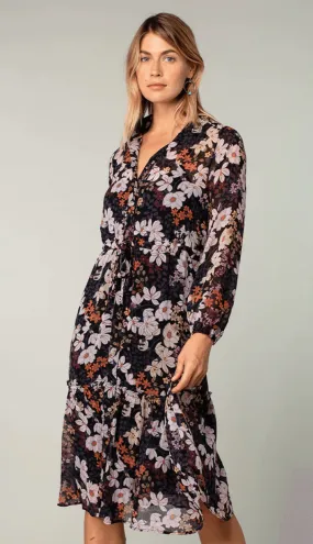 Button Down Bohemian Floral Dress 73003 LS By Lovestitch