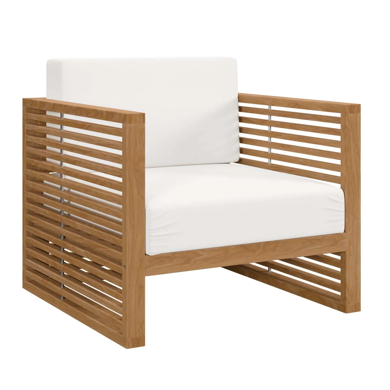 Carlsbad 6-Piece Teak Wood Outdoor Patio Outdoor Patio Set by Modway