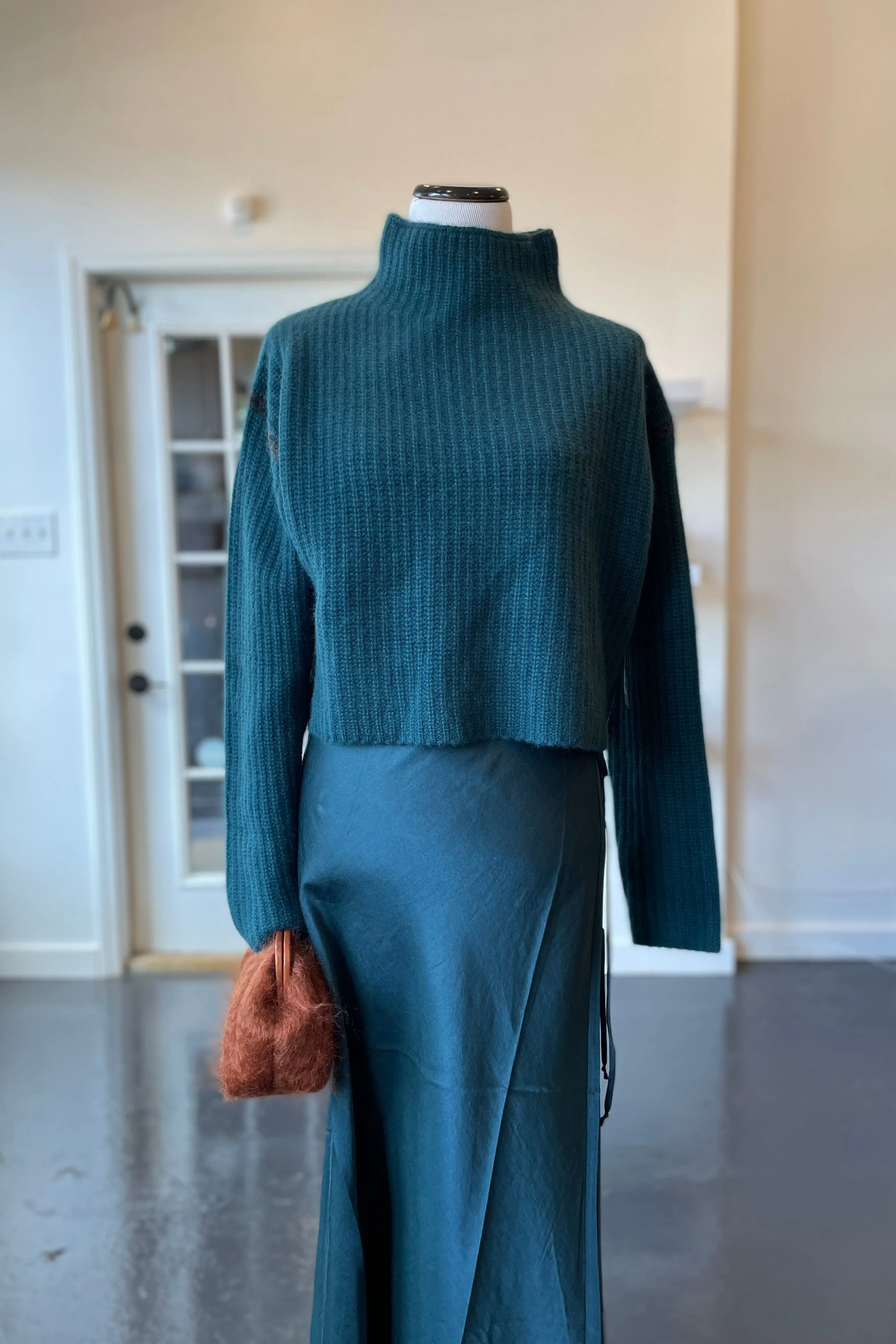 Cashmere Soba Funnel Neck Sweater Balmoral