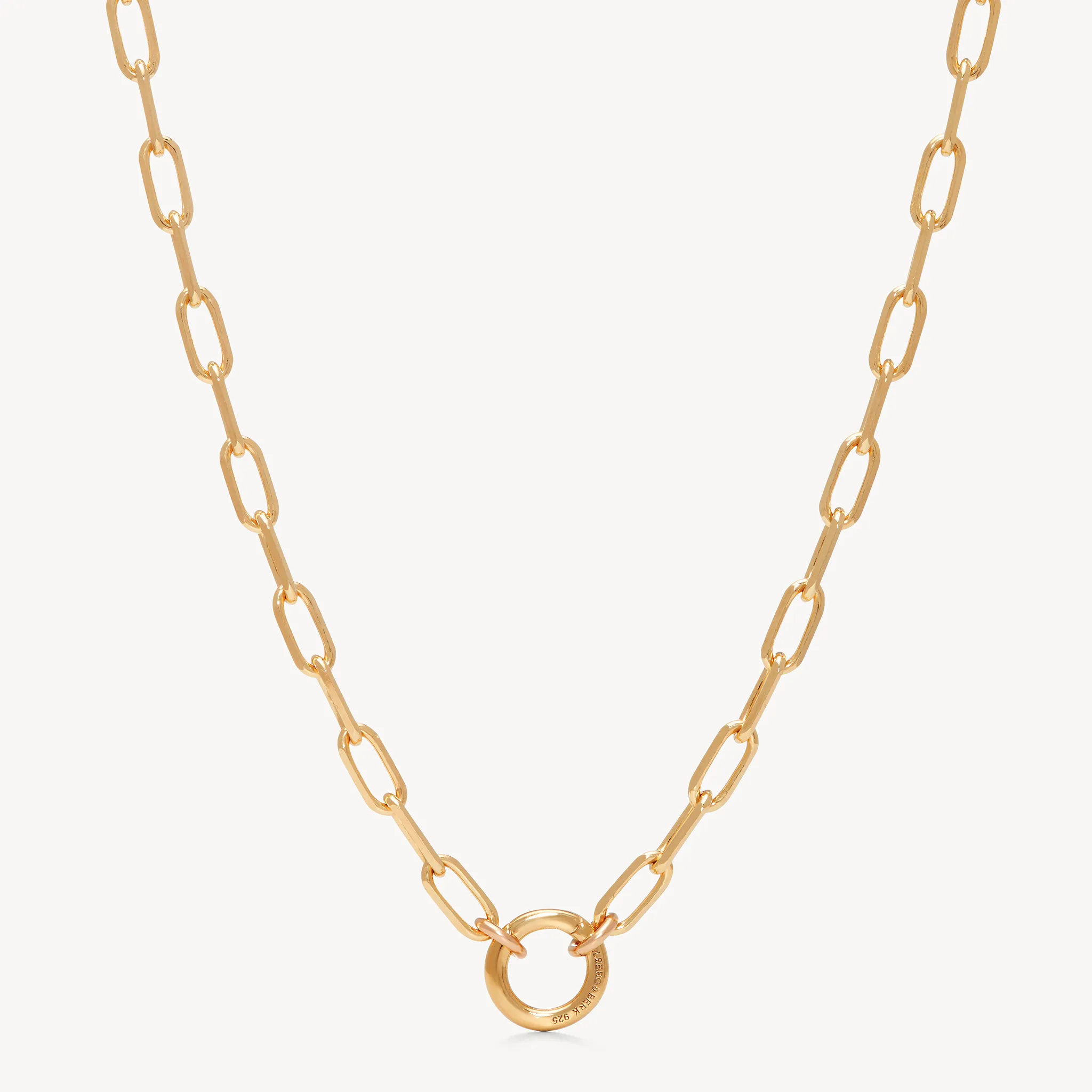 Clip Charm Chain Necklace — Gold