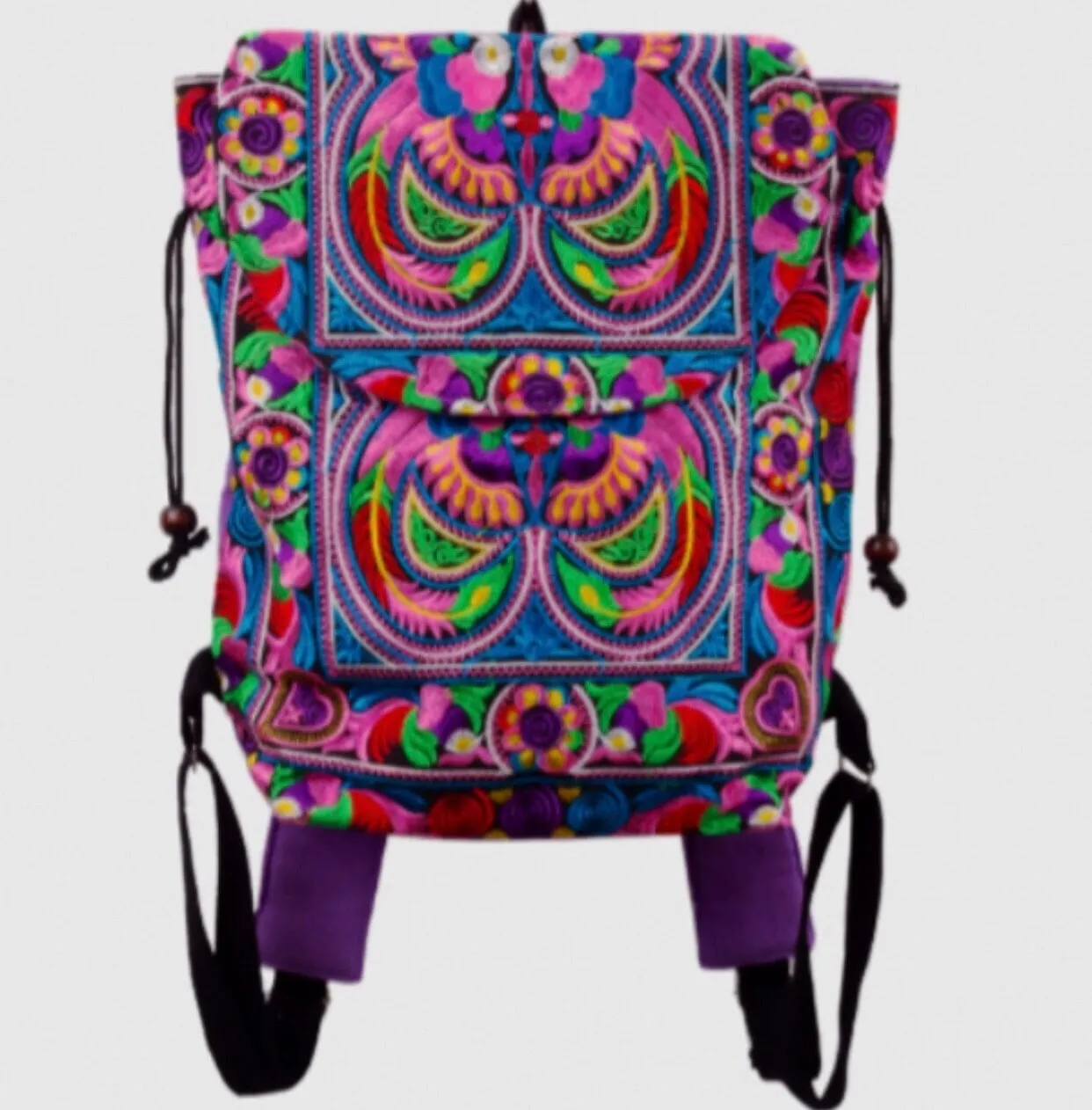 Colorful Bohemian Backpacks - Embroidered Boho Backpack