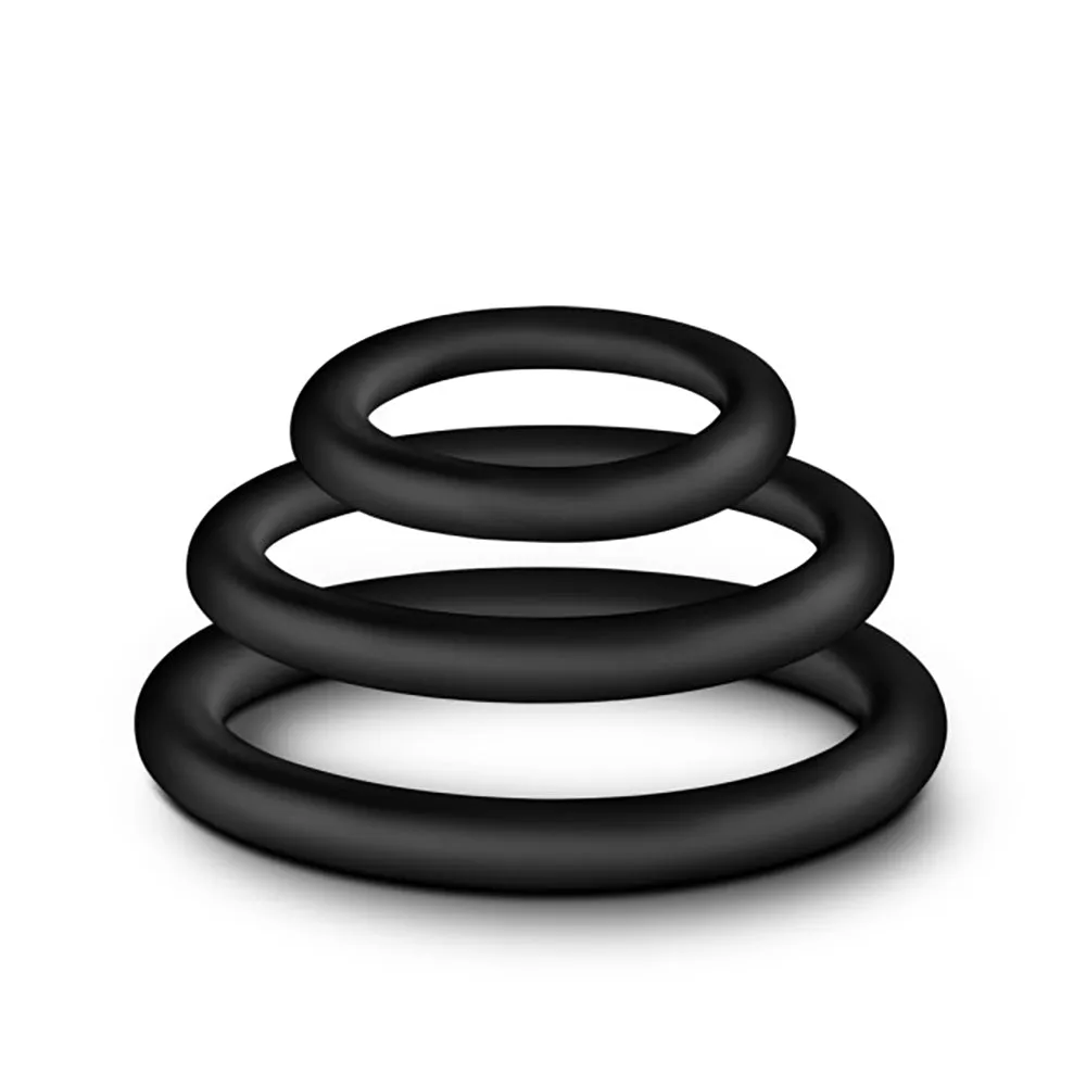 Comfortable Silicone Cockring Set for Longer, Thrilling Fun