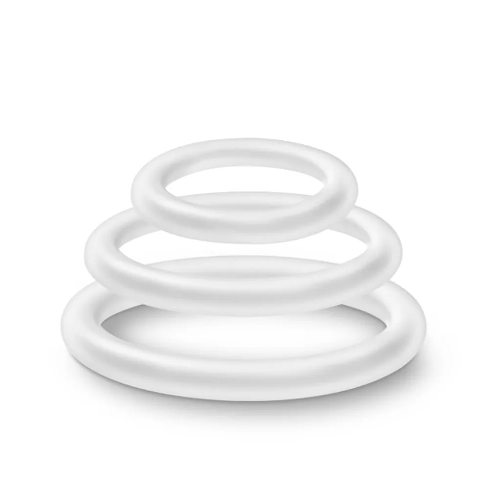 Comfortable Silicone Cockring Set for Longer, Thrilling Fun