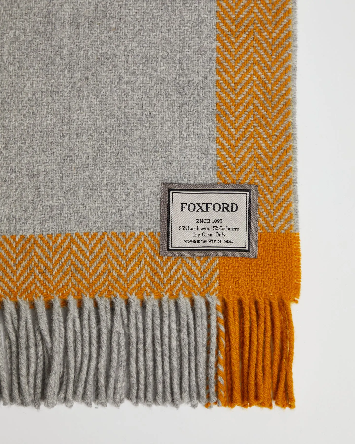 Foxford Derek Cashmere and Lambswool Throw