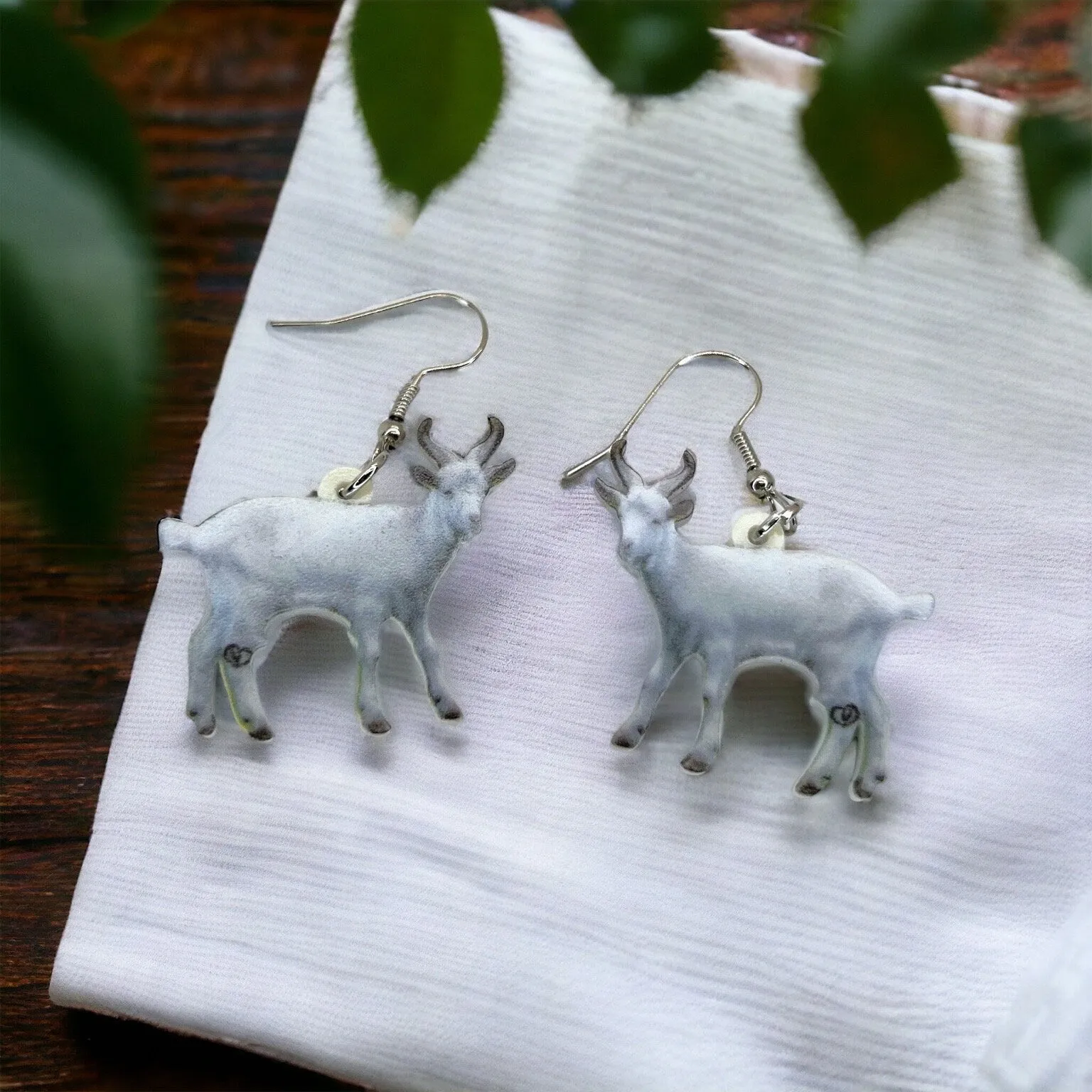 Goat Earrings - Goat Jewelry, Nigerian Dwarf, Handmade Earrings, Handmade Jewelry, Animal Earrings, Animal Jewelry, Goats, Goat Accessories