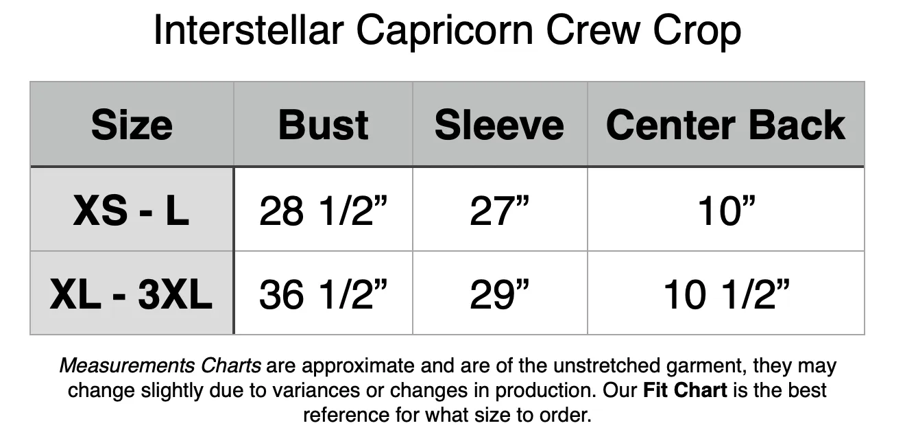 Interstellar Capricorn Crew Crop - Generational Grey