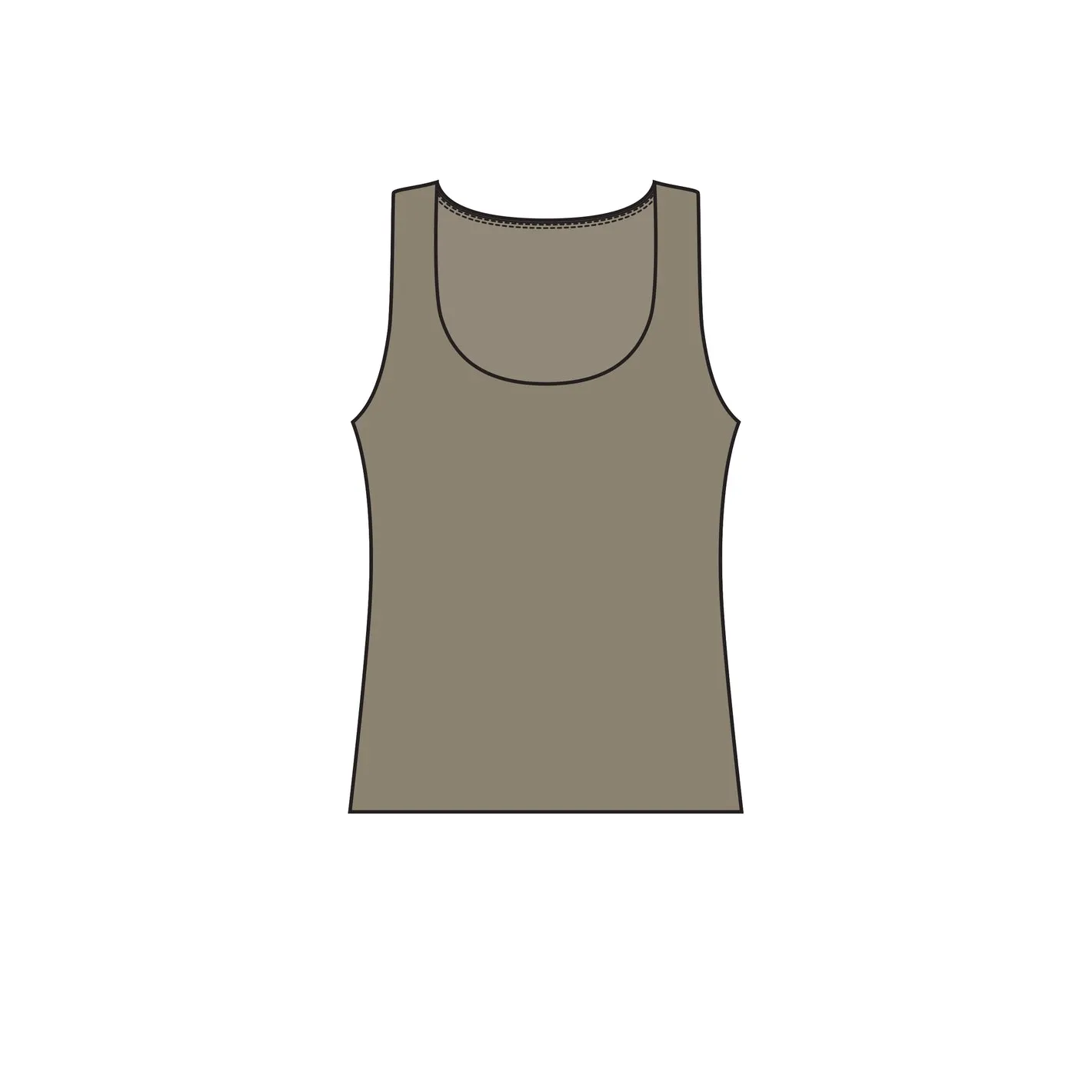 Lola's Room Seamless U-Neck Tank Top