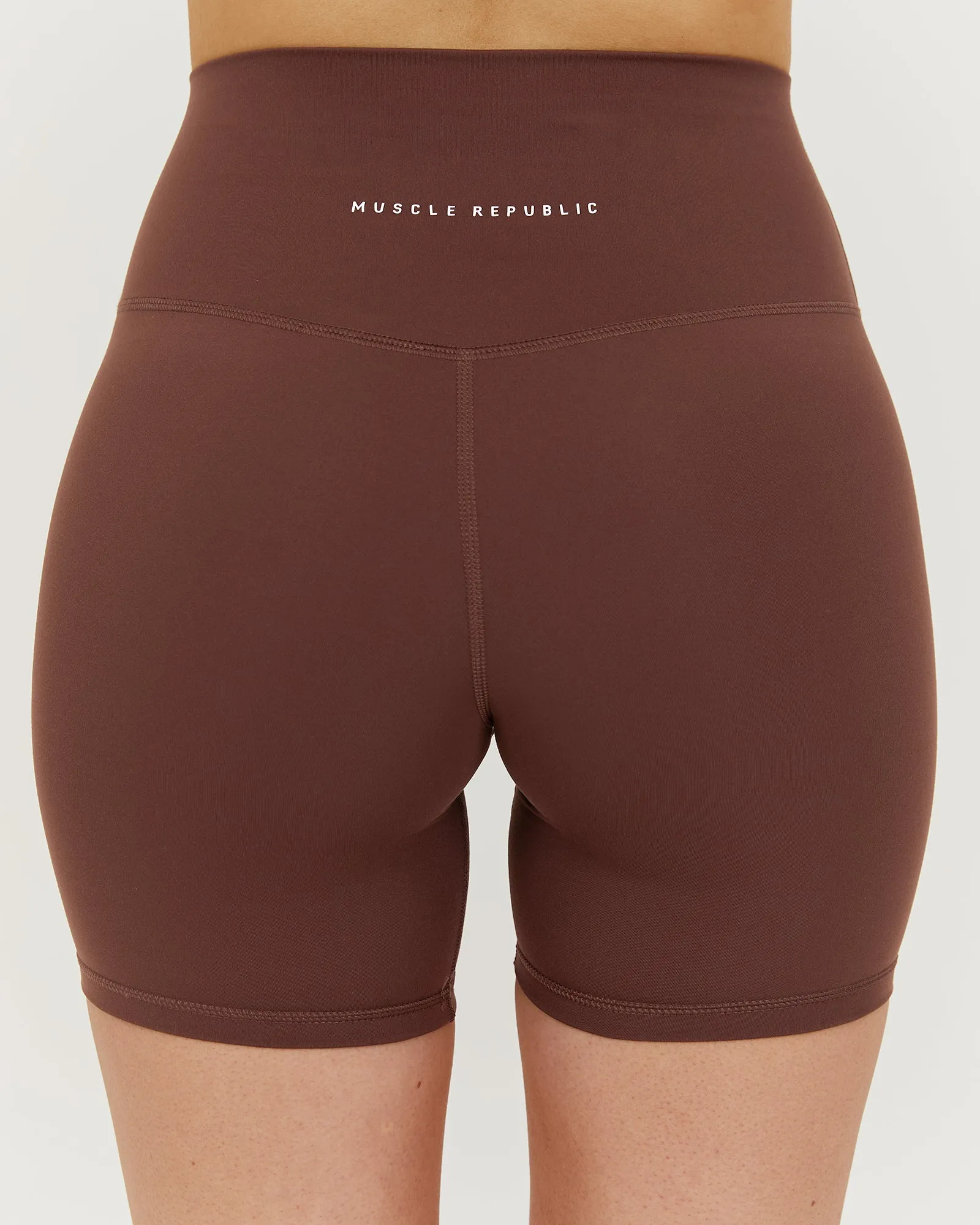 LUXE BIKER SHORTS V2 - COCOA