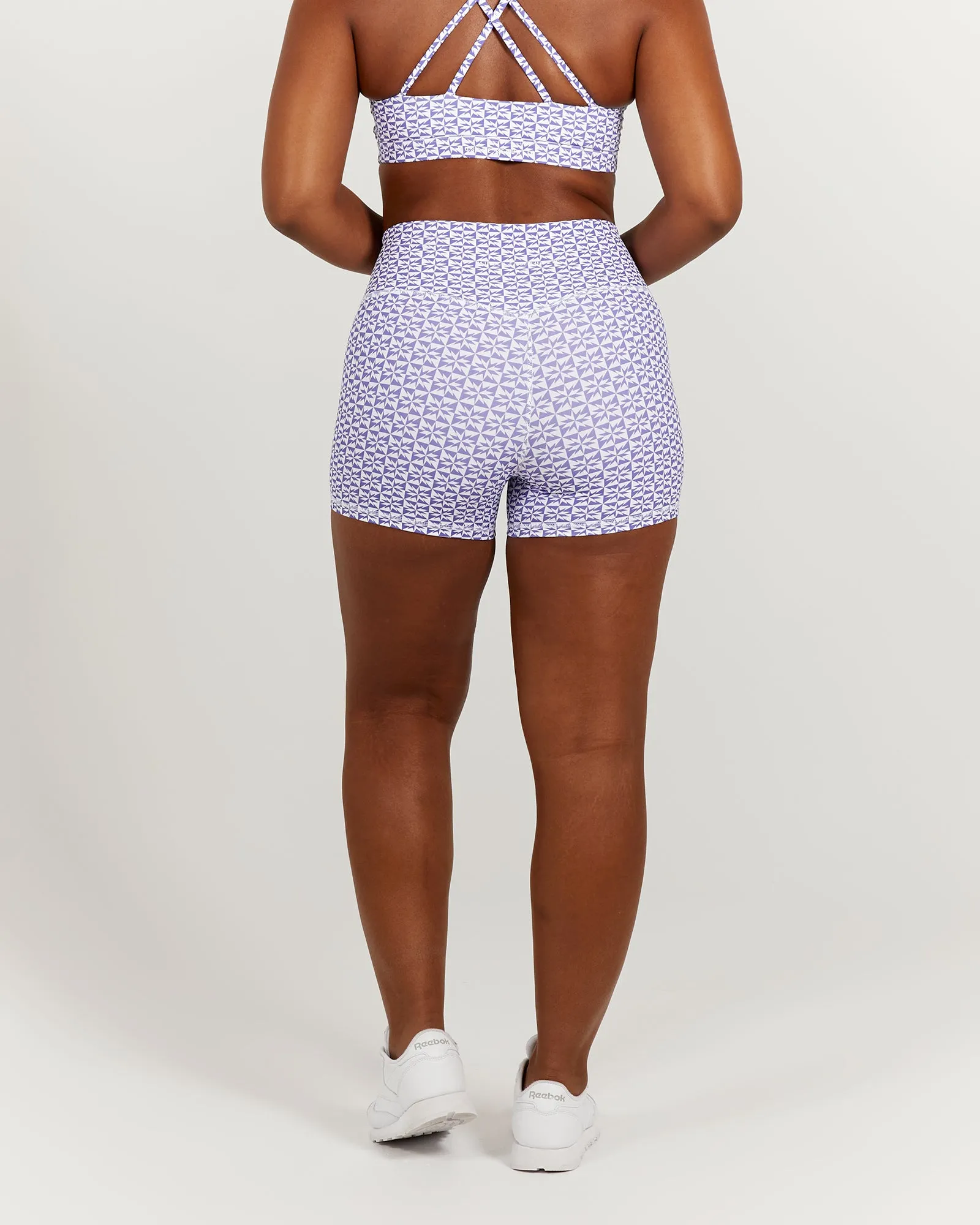 LUXE MINI SHORTS - GEO INDIGO