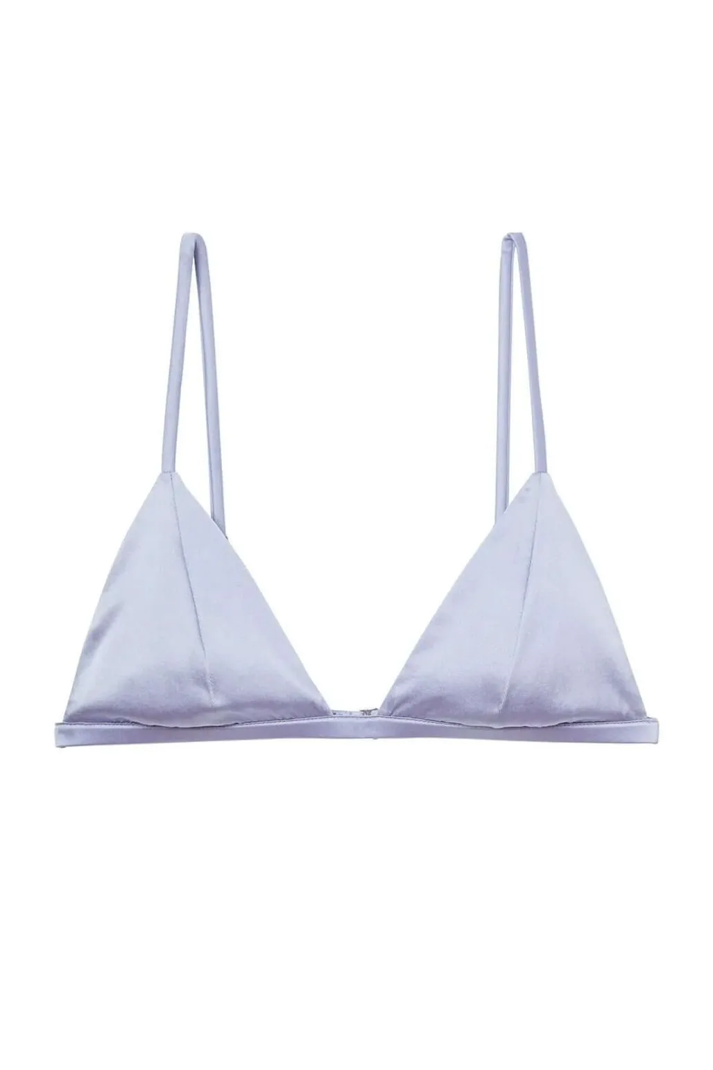 Luxe Triangle Bra in Pastel Sky