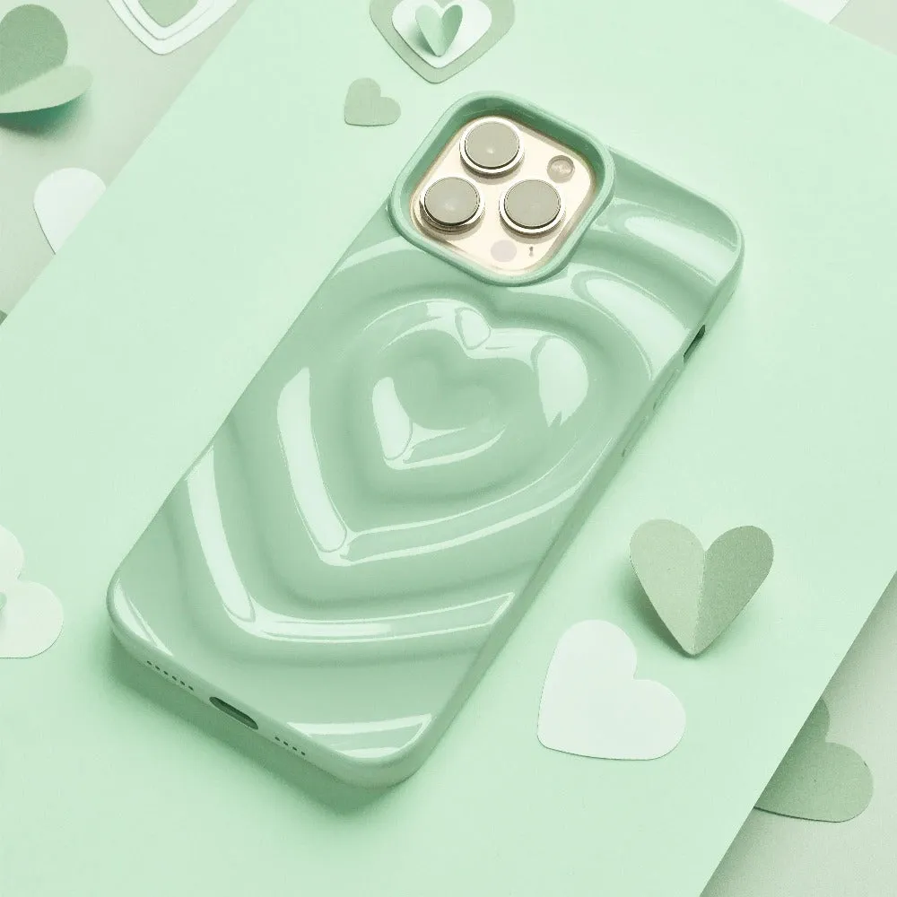 Melting Heart Phone Case - Sage