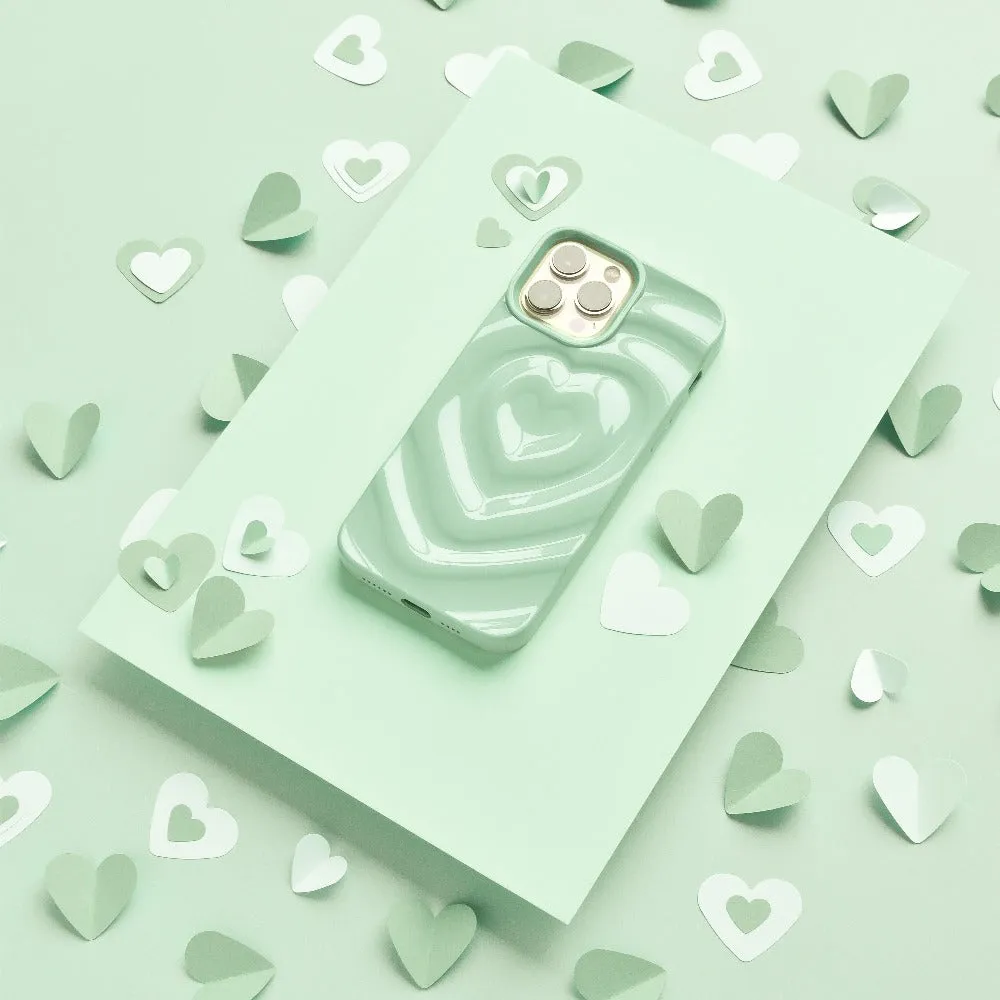 Melting Heart Phone Case - Sage