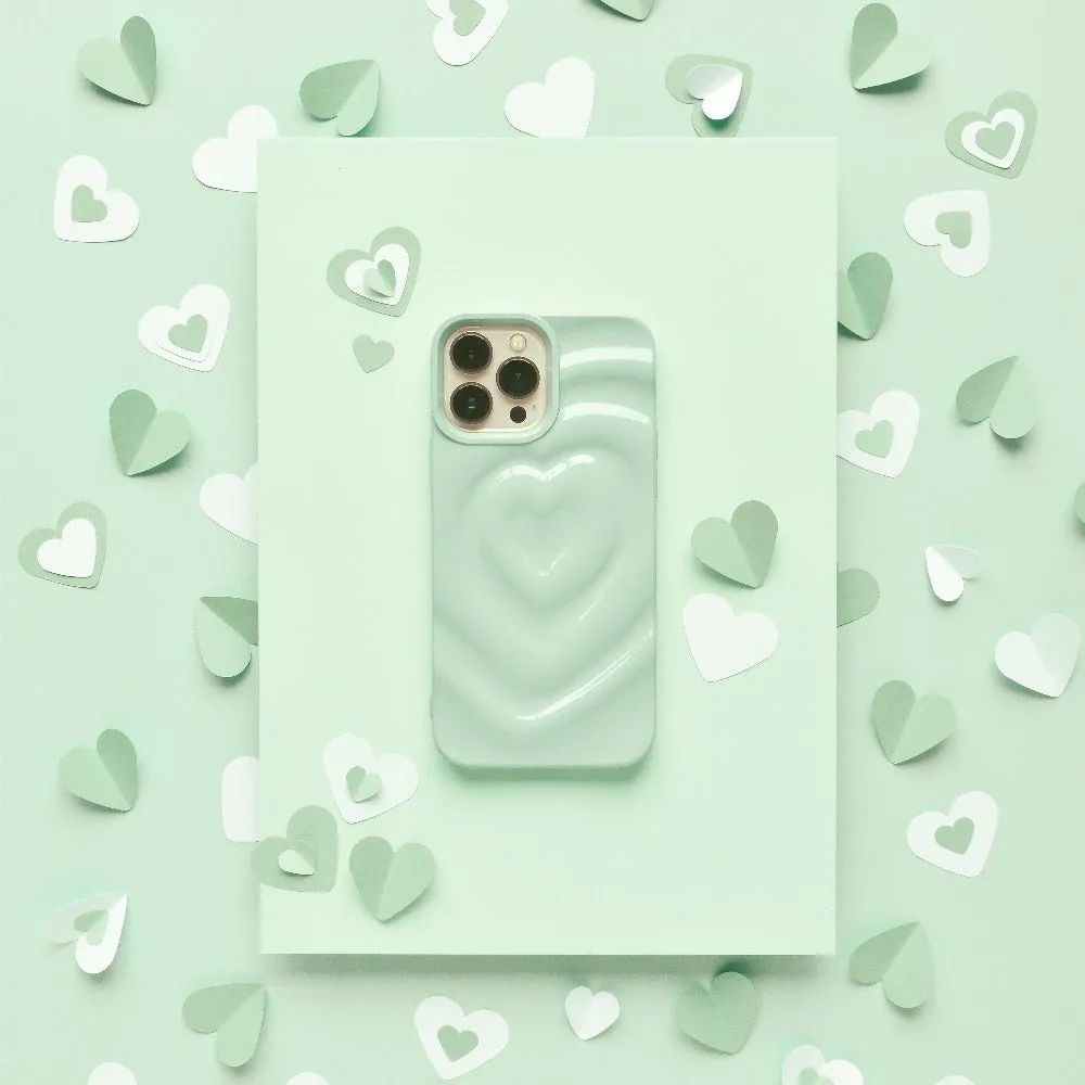 Melting Heart Phone Case - Sage