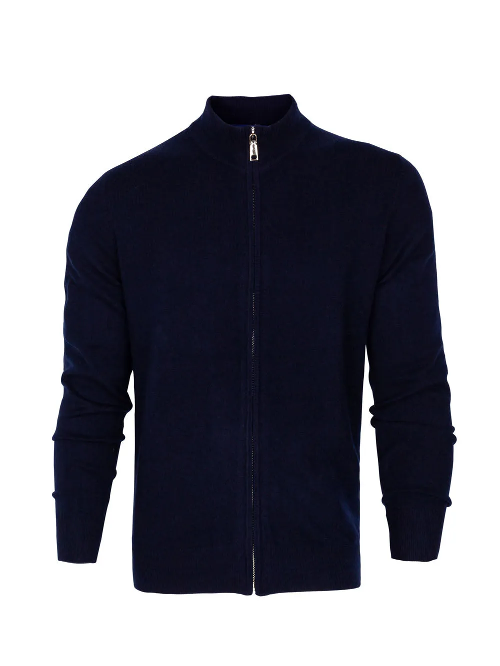 Men's 100% Mongolian Cashmere  Zip Cardigan