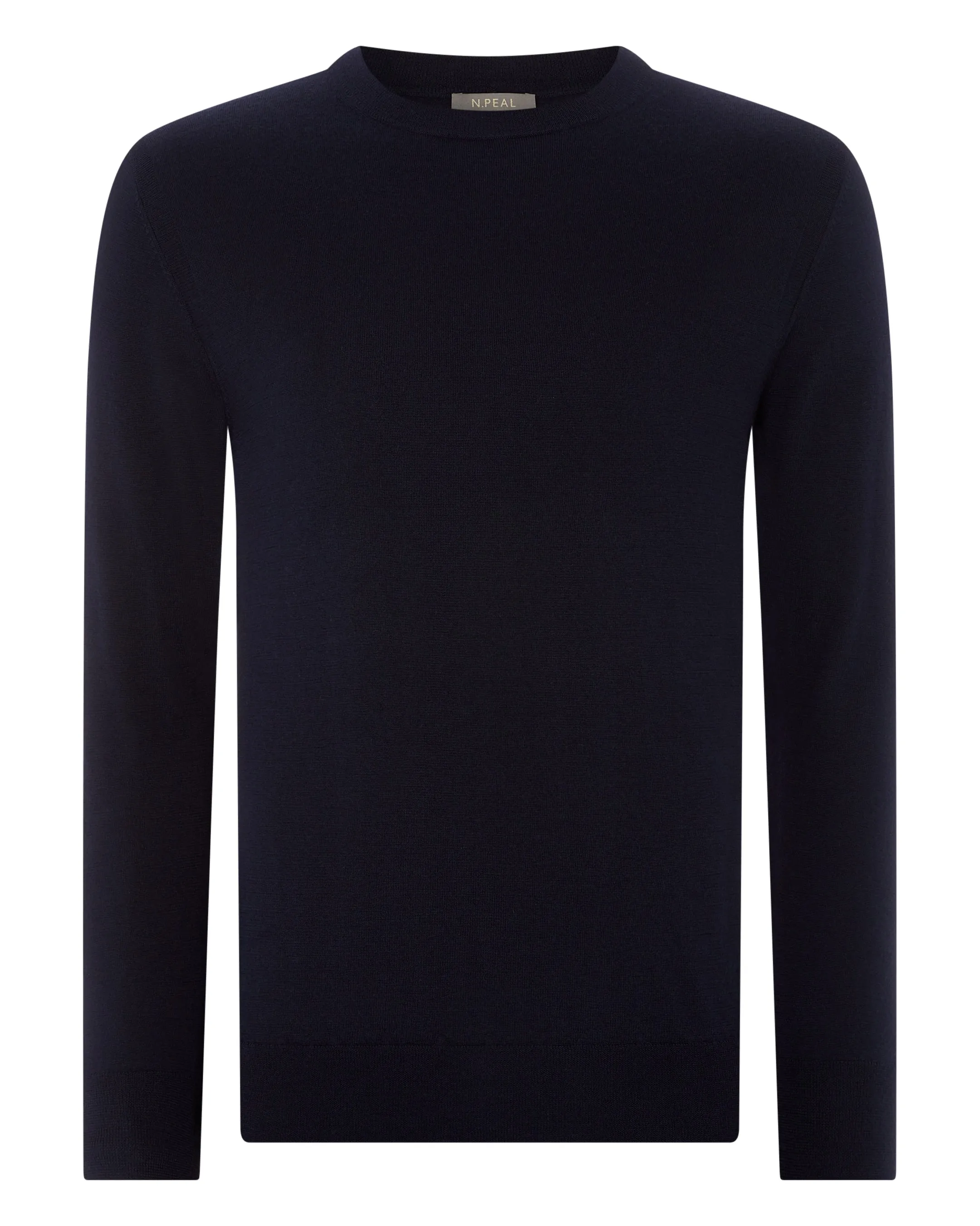 Men's Covent Fine Gauge Cashmere Round Neck Jumper Navy Blue