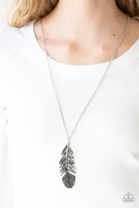 Paparazzi Accessories  - Free Bird #N143 Peg - Silver Necklace