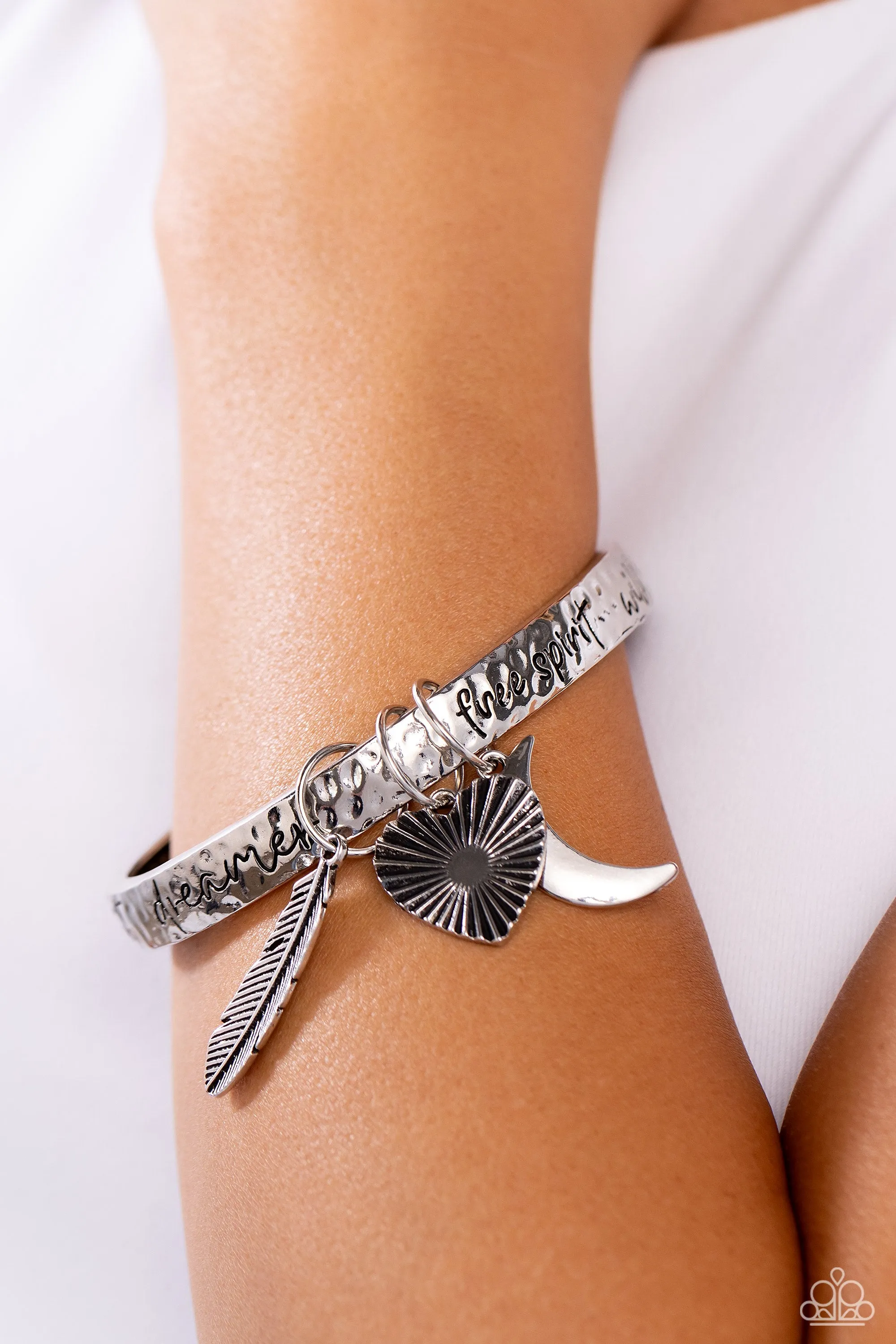 Paparazzi Free-Spirited Fantasy Silver Bracelet