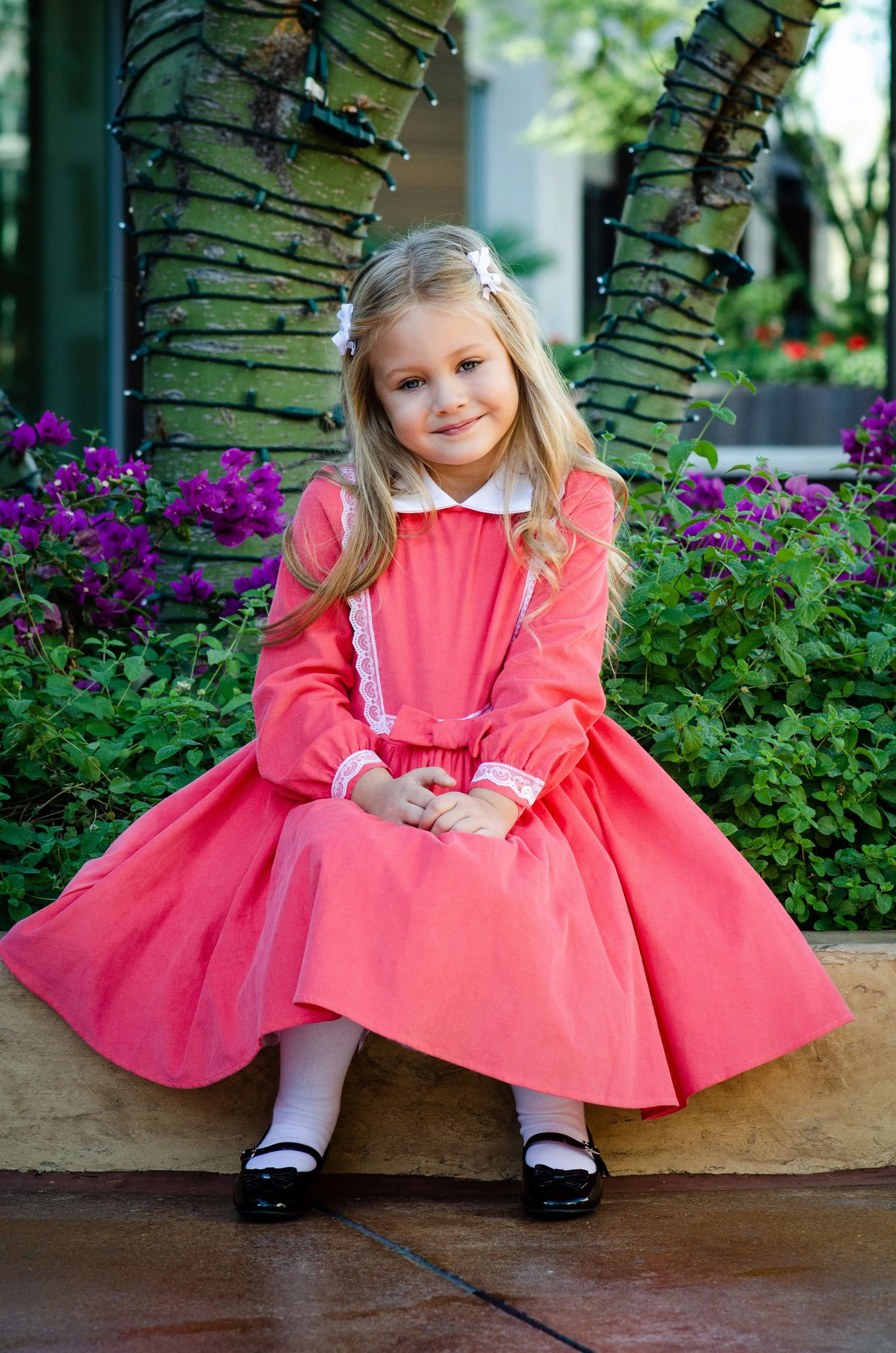 Payton Dress in Coral