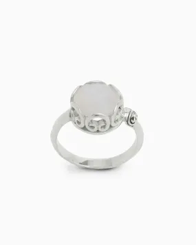 Princess Petroglyph Stone Ring - Moonstone