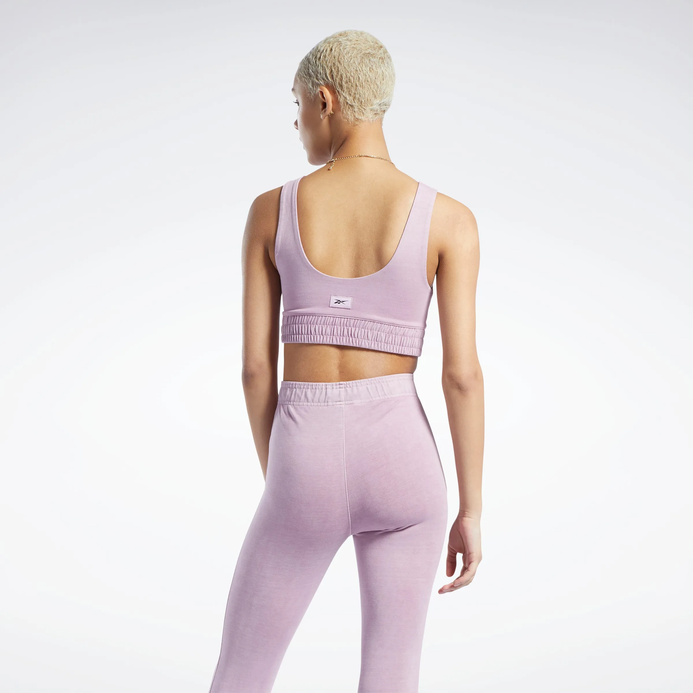 Reebok Apparel Women Classics Natural Dye Fitted Bra Infused Lilac