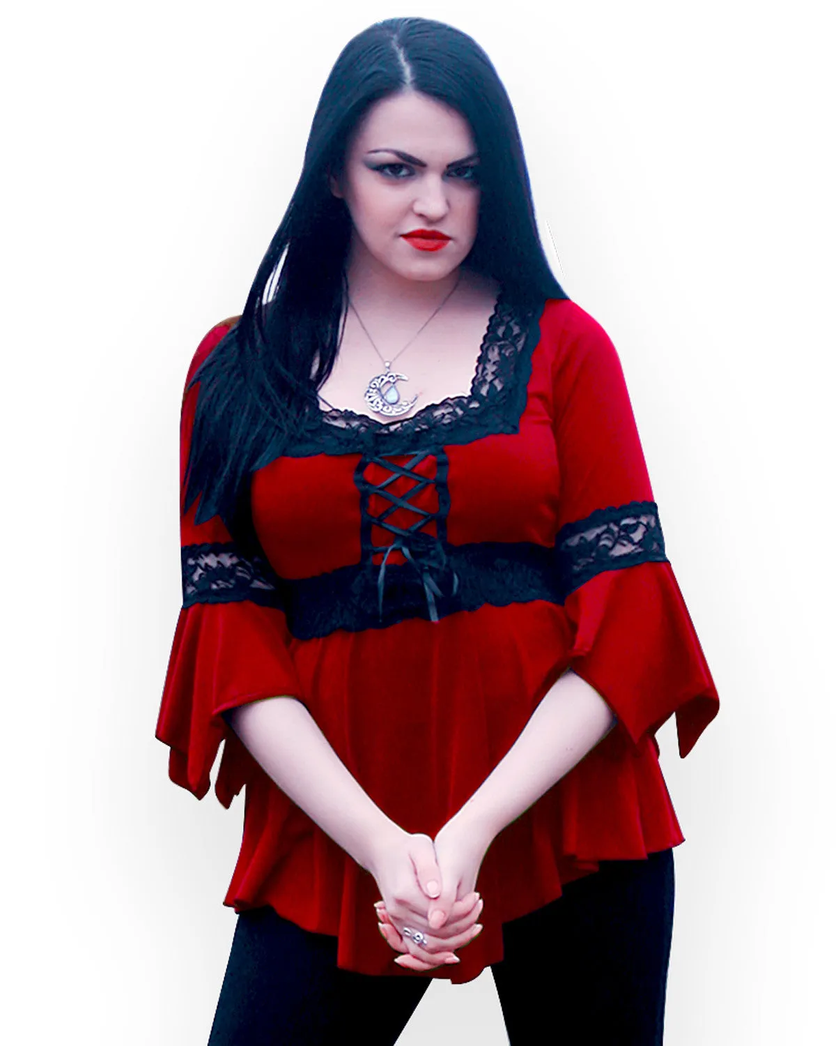 Renaissance Top in Scarlet