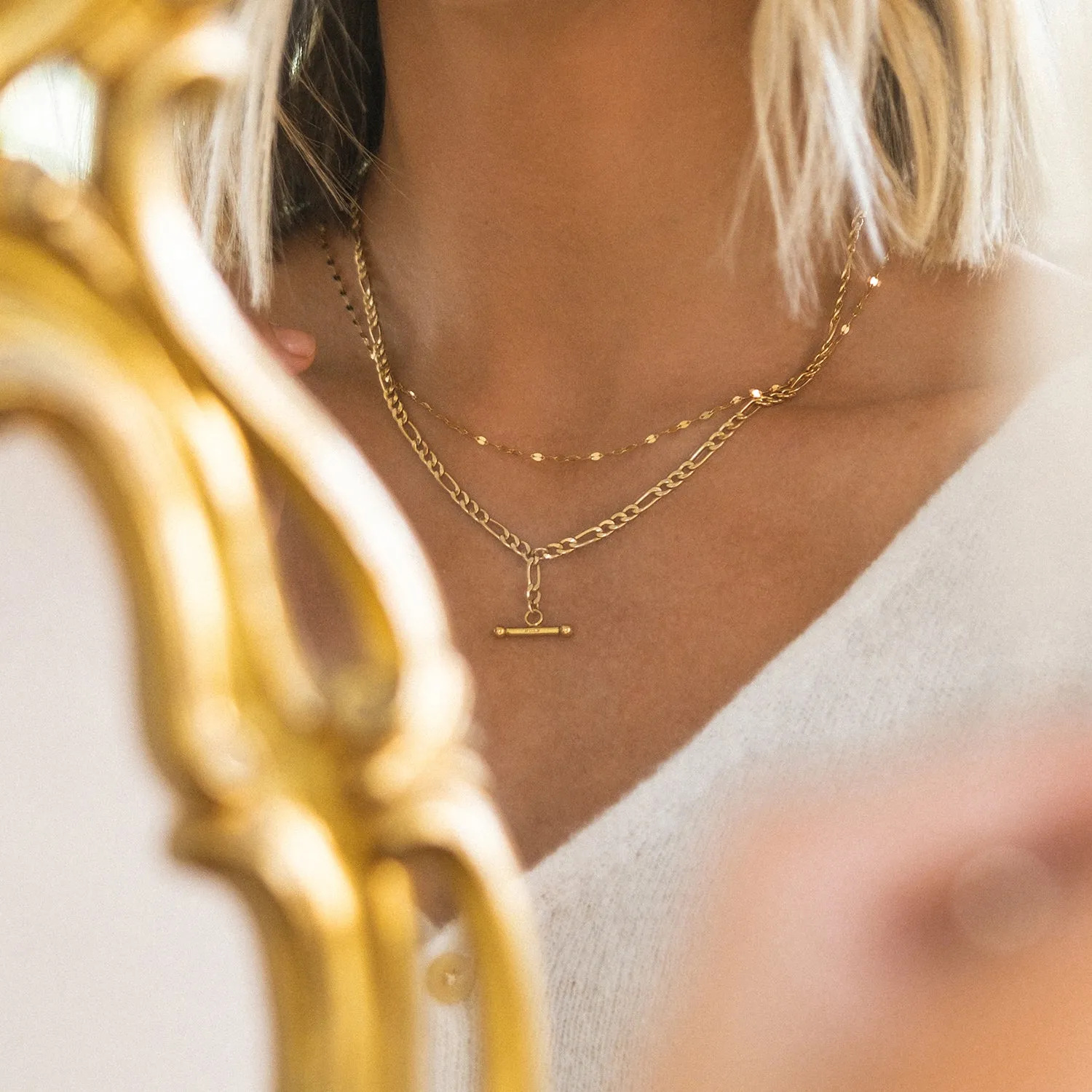 Shimmer Necklace | Solid 10k Gold