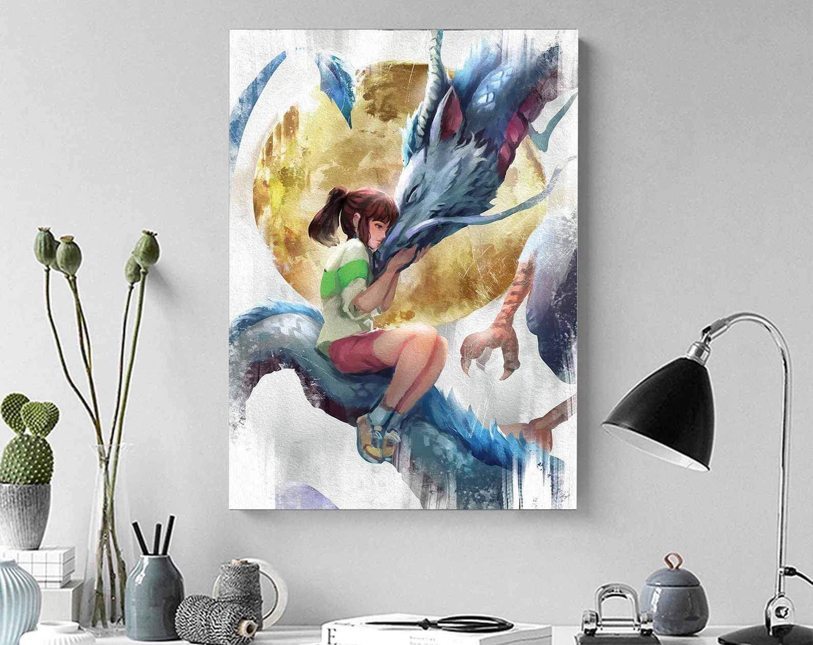 Spirited Away Canvas, Studio Ghibli Poster, Music Poster, Wall Art, Gift Poster, Home Decor, Canvas Print, Gift for him, Gift for her