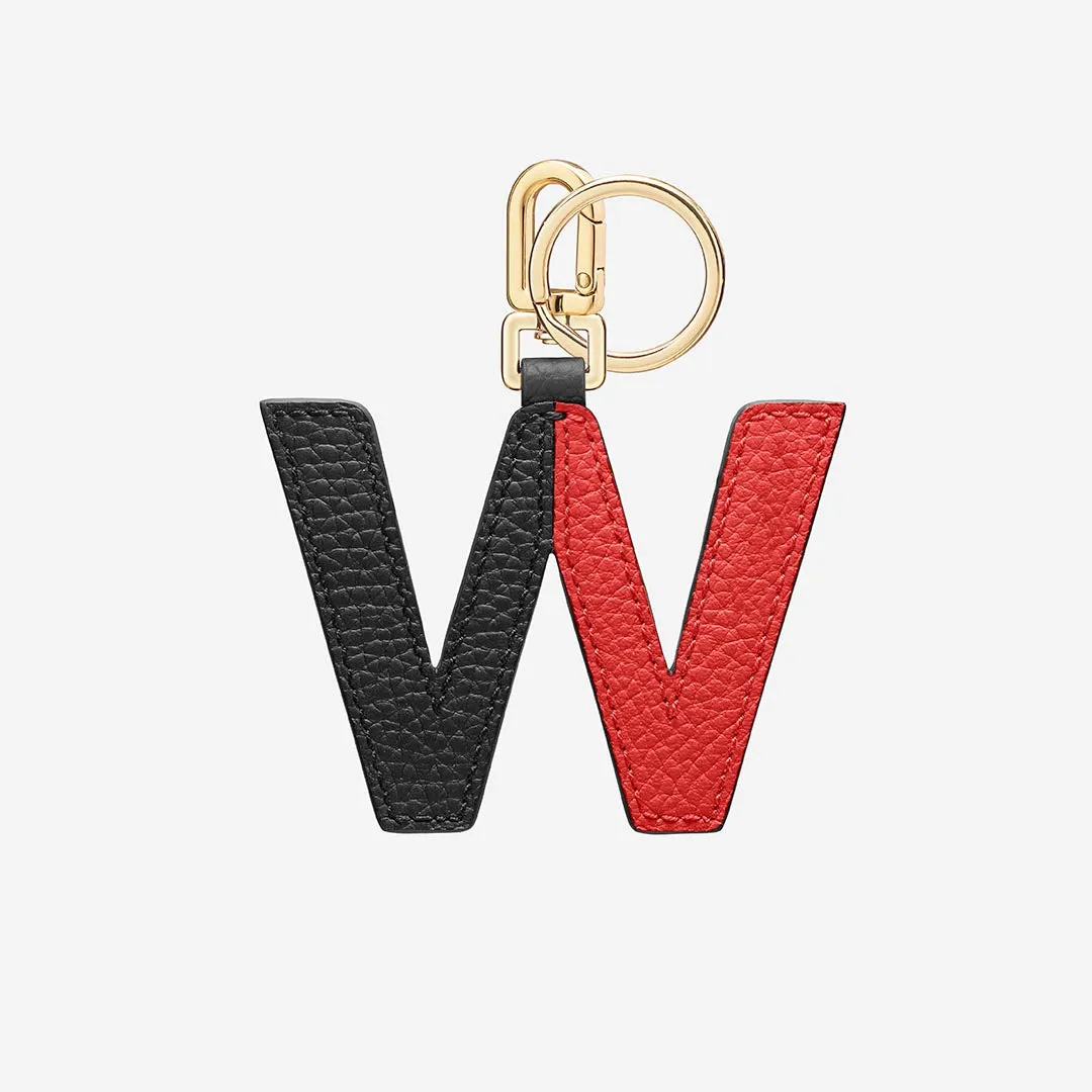 The SABRÉMOJI™ Alphabet Charm W - Rouge Noir