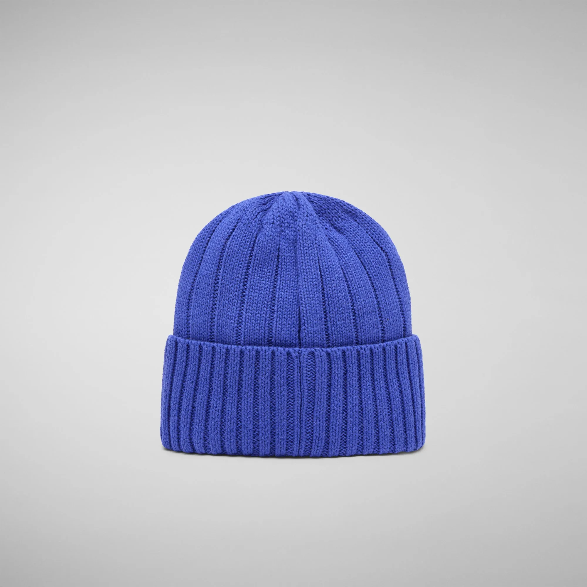 Unisex ribbed beanie jo in gentian blue